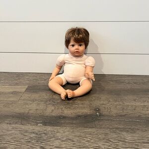 Realistic Baby Doll with Brown Hair